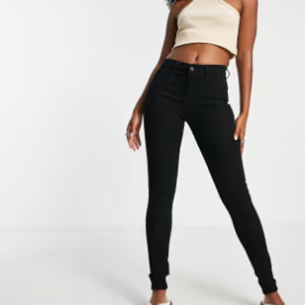 Levi's 720 Premium high rise super skinny black denim jeans Size 26